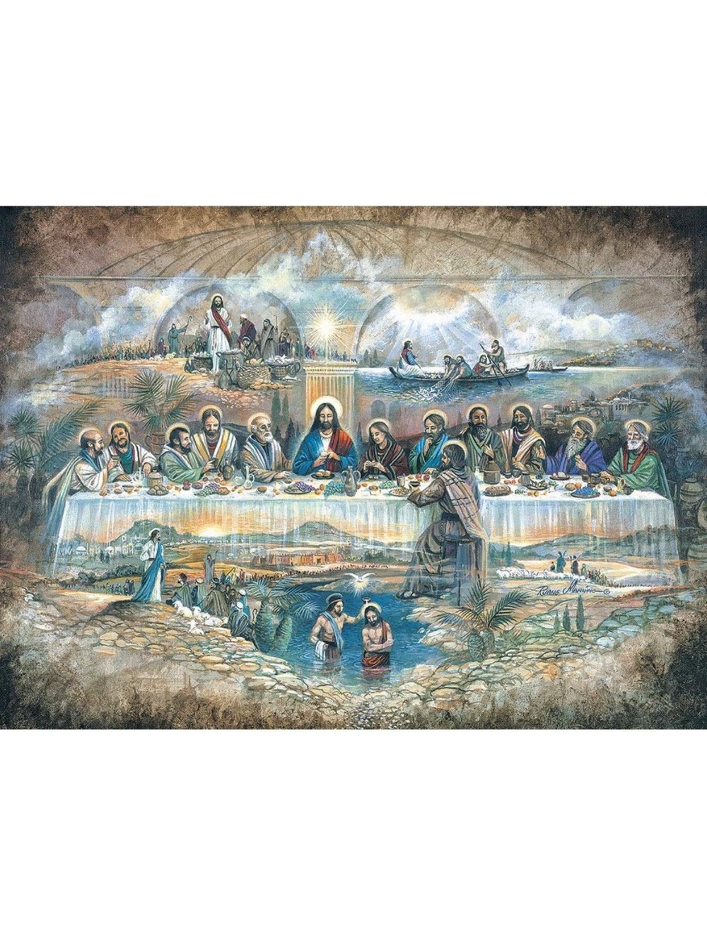 Bits and Pieces 500 piece Last Supper Jigsaw Puzzle Ruane Manning